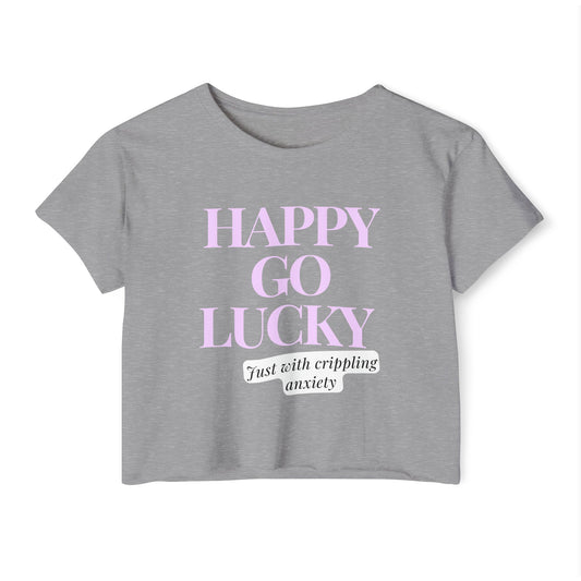 Happy Go Lucky Women's Festival Crop Top