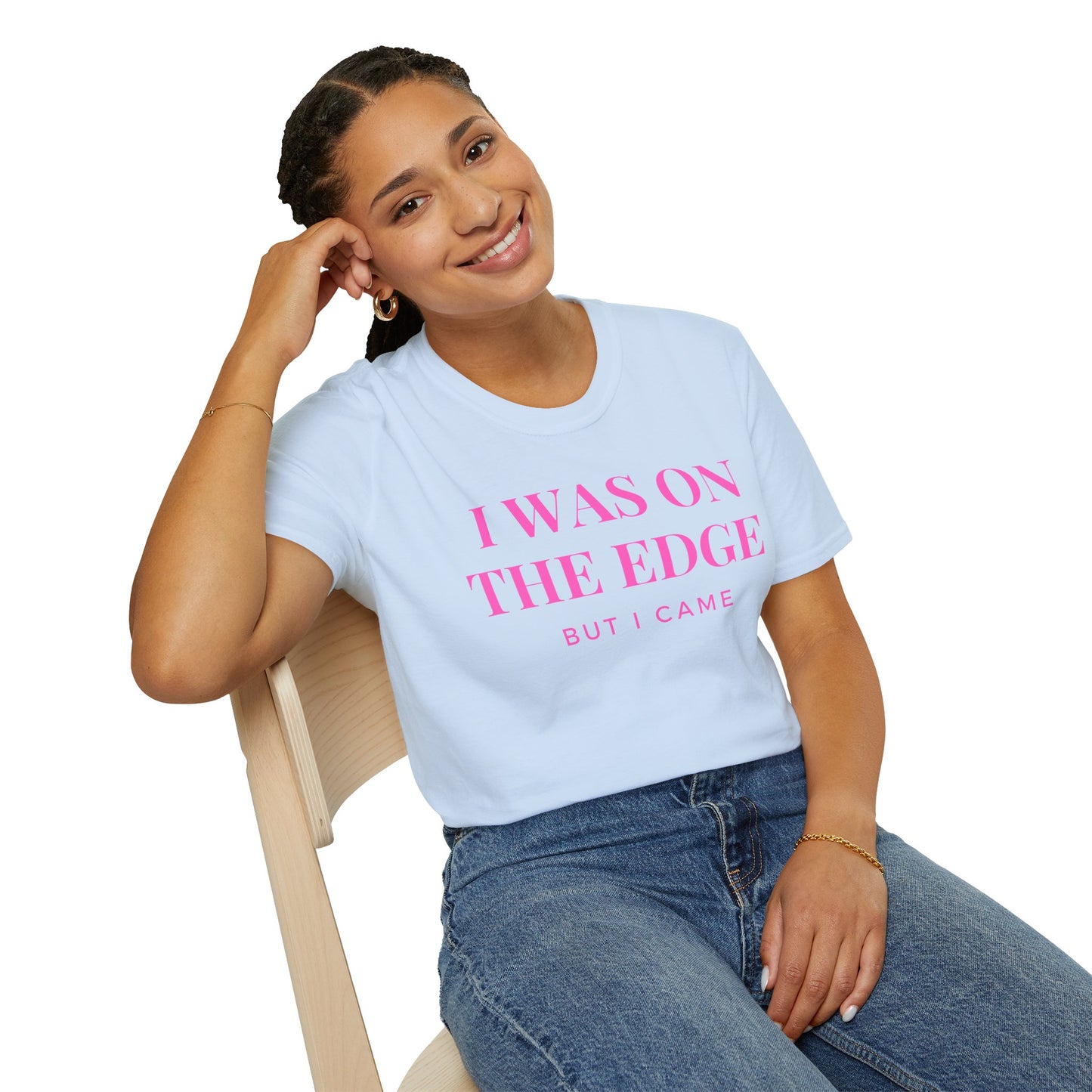 On The Edge - Pink Text