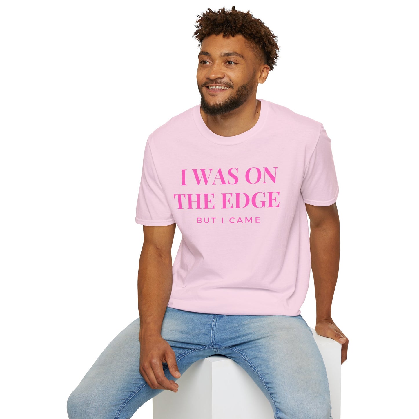 On The Edge - Pink Text