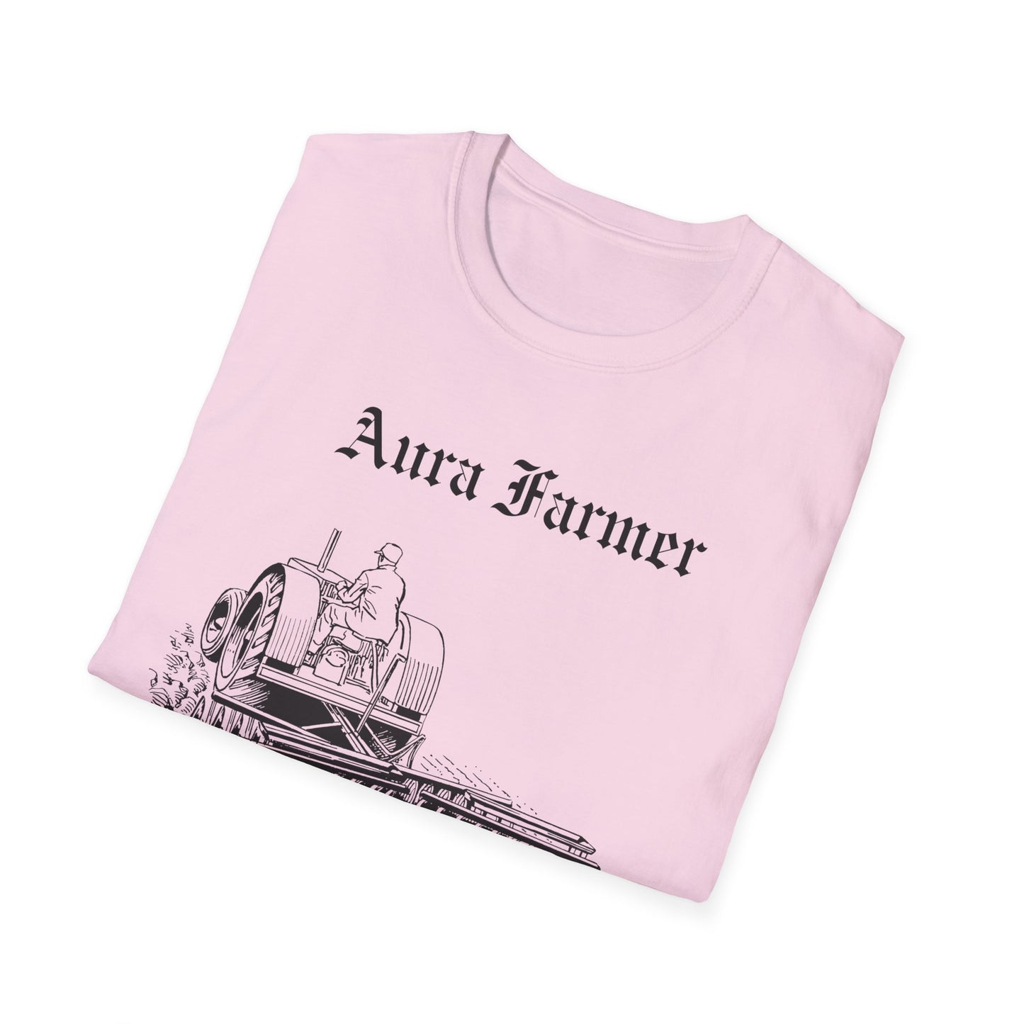 Aura Farmer Unisex Softstyle T-Shirt, Casual Tee for Nature Lovers, Anime Enthusiast and the Brooding Badass who likes to sit silently in the corner.