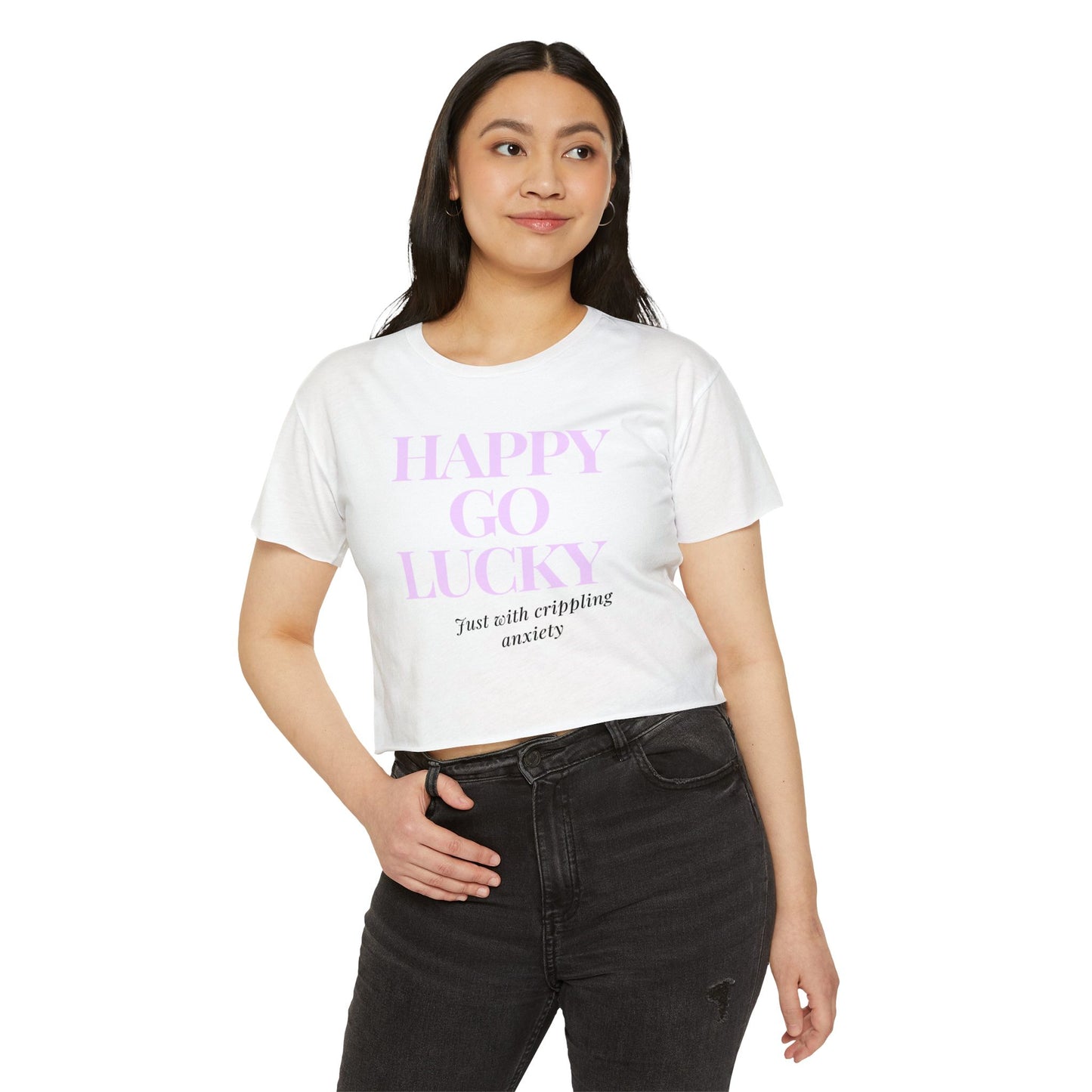 Happy Go Lucky Women's Festival Crop Top