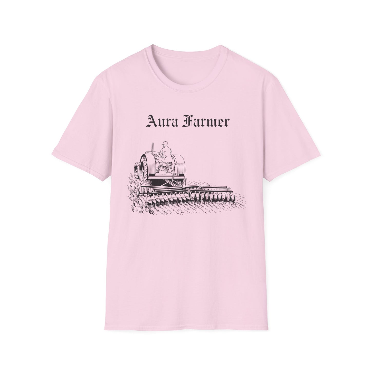 Aura Farmer Unisex Softstyle T-Shirt, Casual Tee for Nature Lovers, Anime Enthusiast and the Brooding Badass who likes to sit silently in the corner.