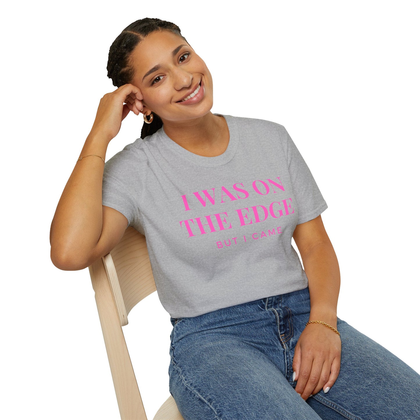On The Edge - Pink Text
