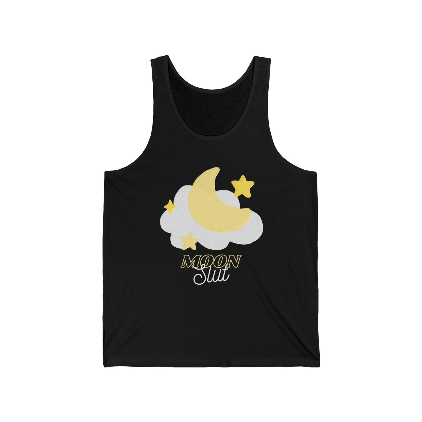 Moon Dream Unisex Jersey Tank - Cozy Stars & Clouds Design