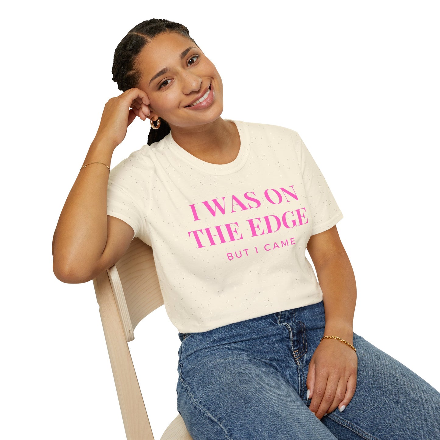 On The Edge - Pink Text