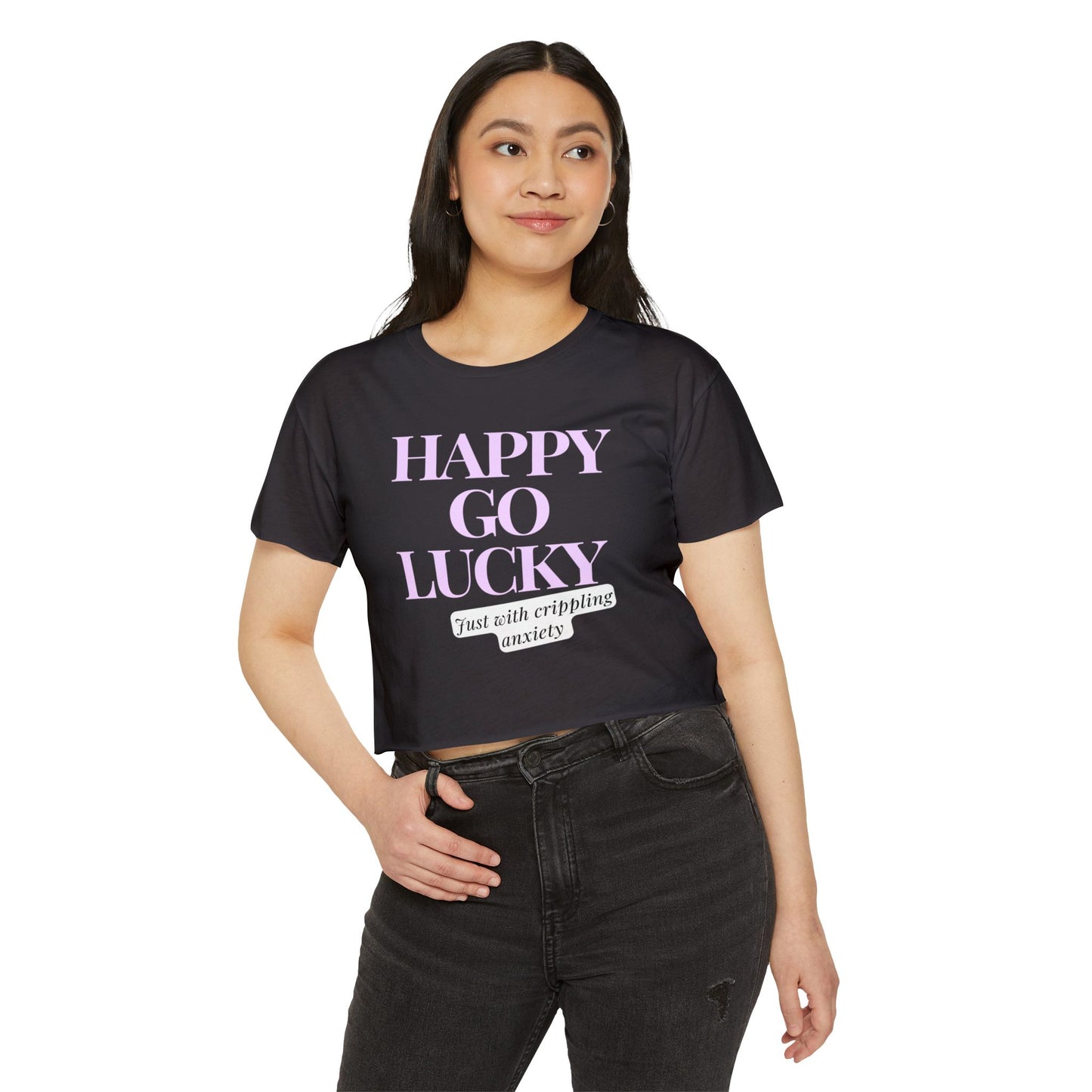 Happy Go Lucky Women's Festival Crop Top