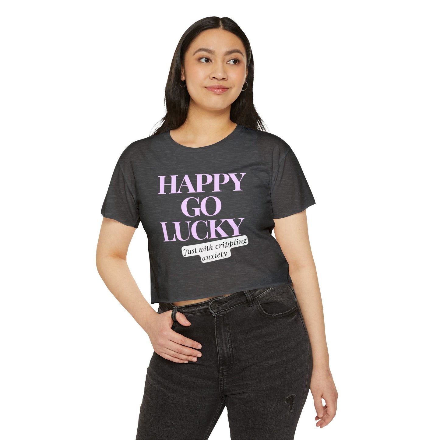 Happy Go Lucky Women's Festival Crop Top