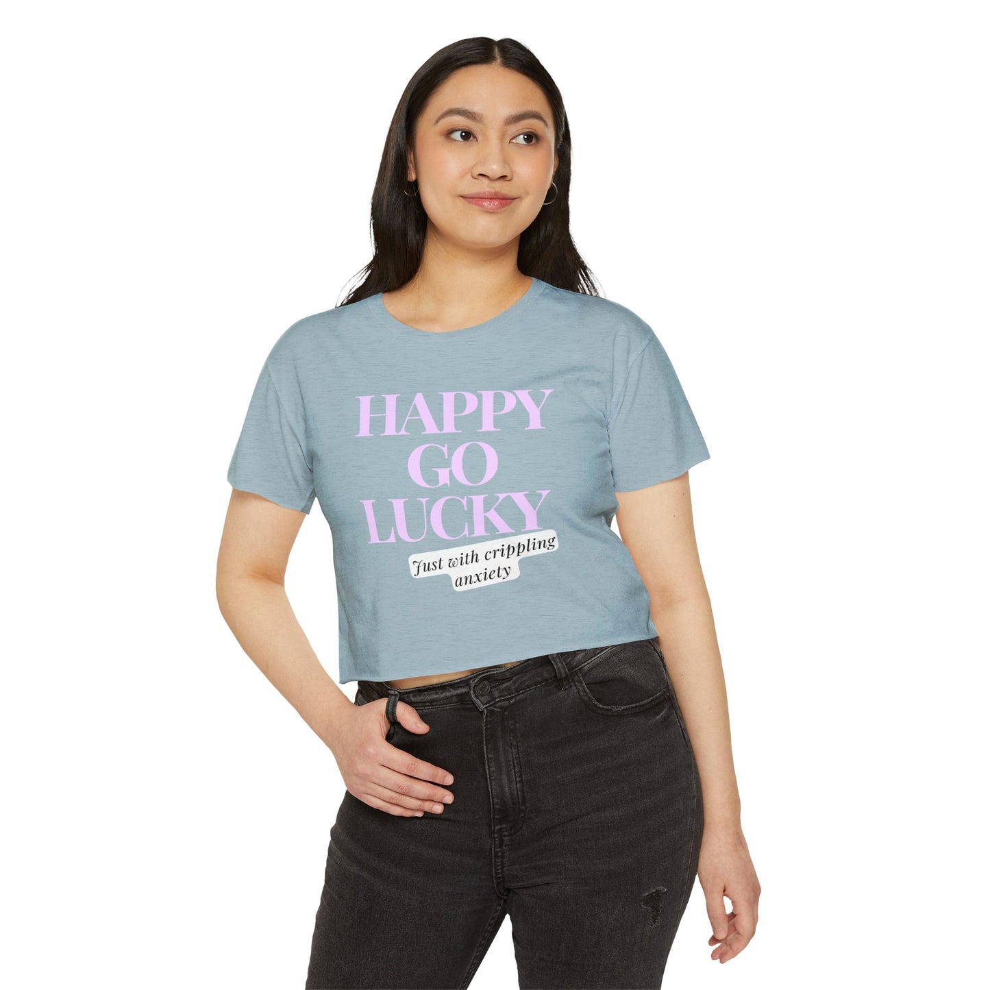 Happy Go Lucky Women's Festival Crop Top