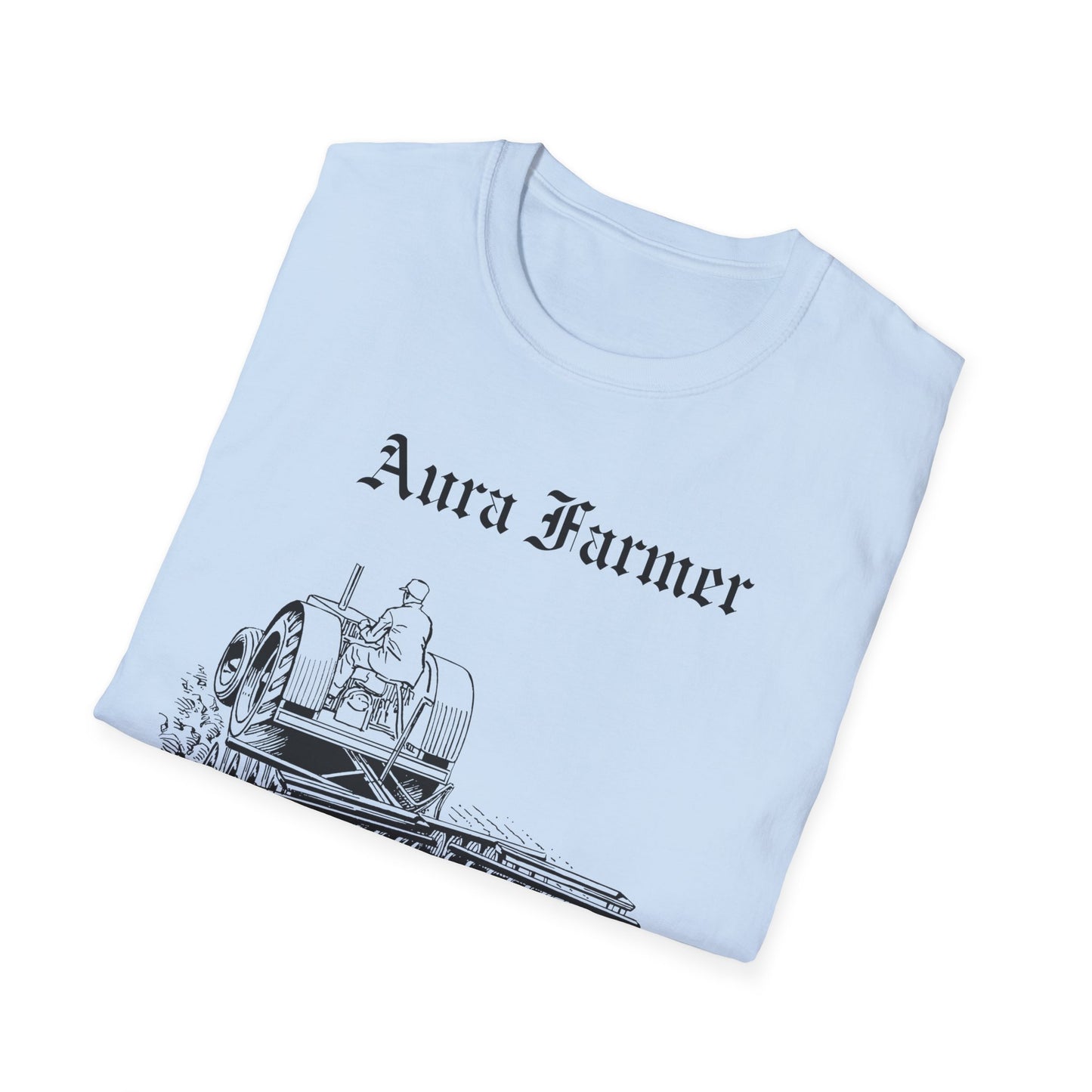 Aura Farmer Unisex Softstyle T-Shirt, Casual Tee for Nature Lovers, Anime Enthusiast and the Brooding Badass who likes to sit silently in the corner.