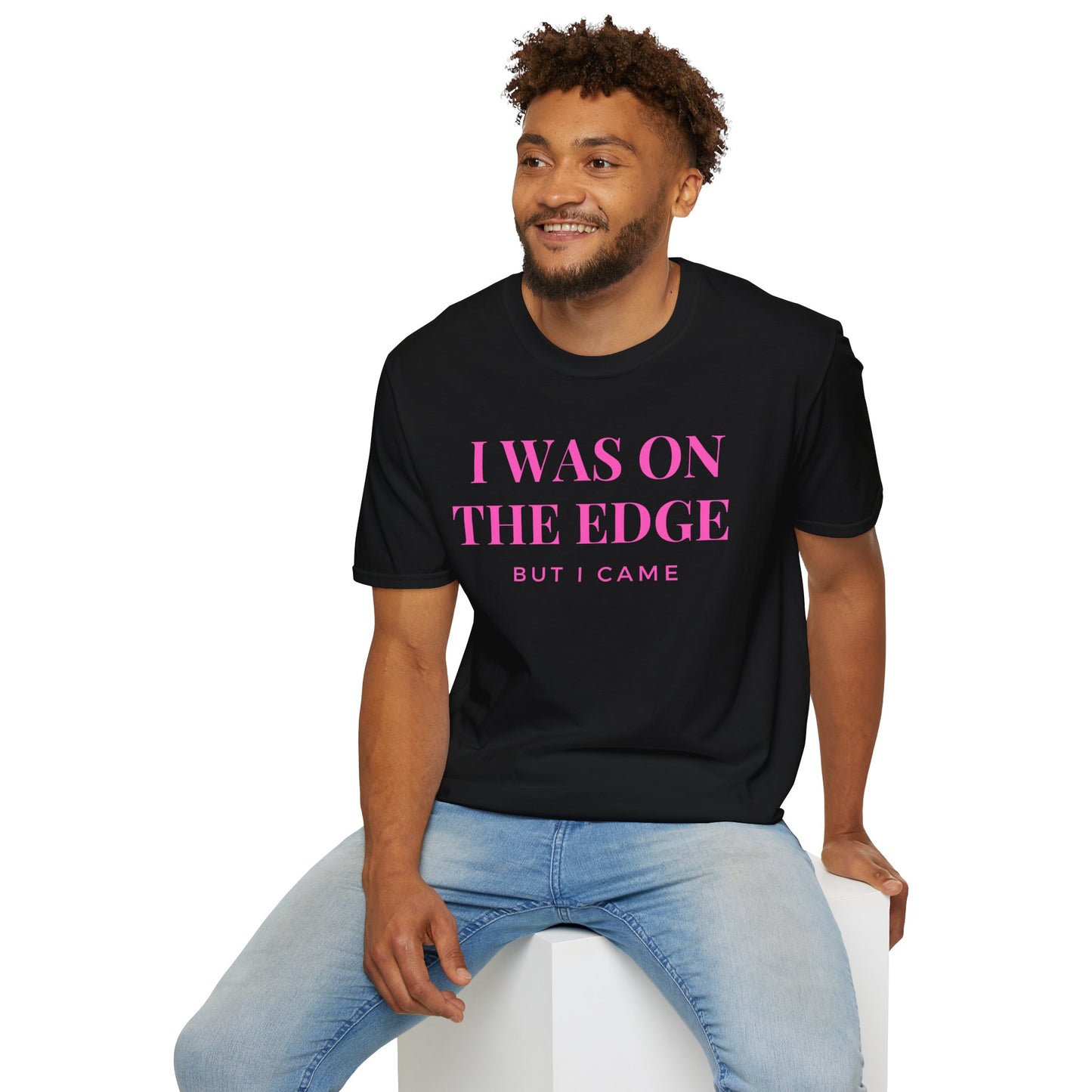 On The Edge - Pink Text