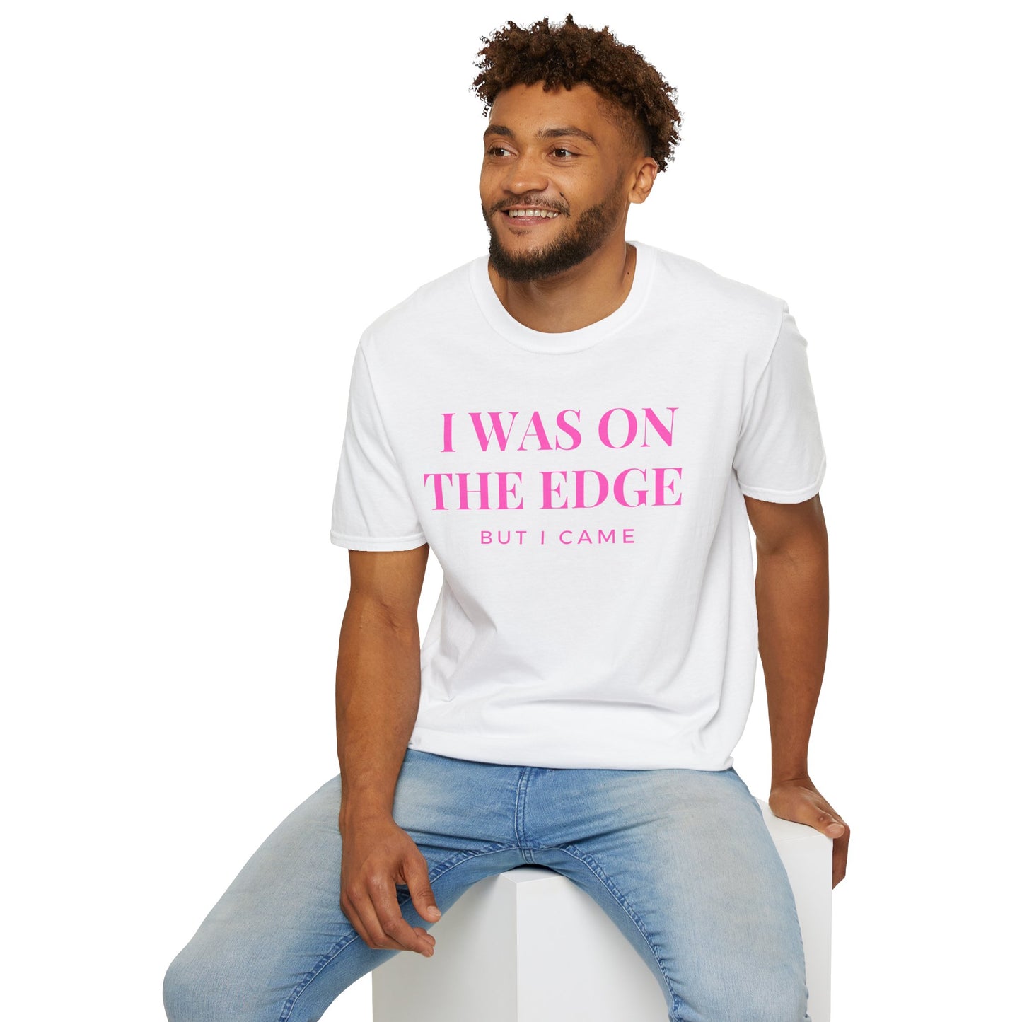 On The Edge - Pink Text