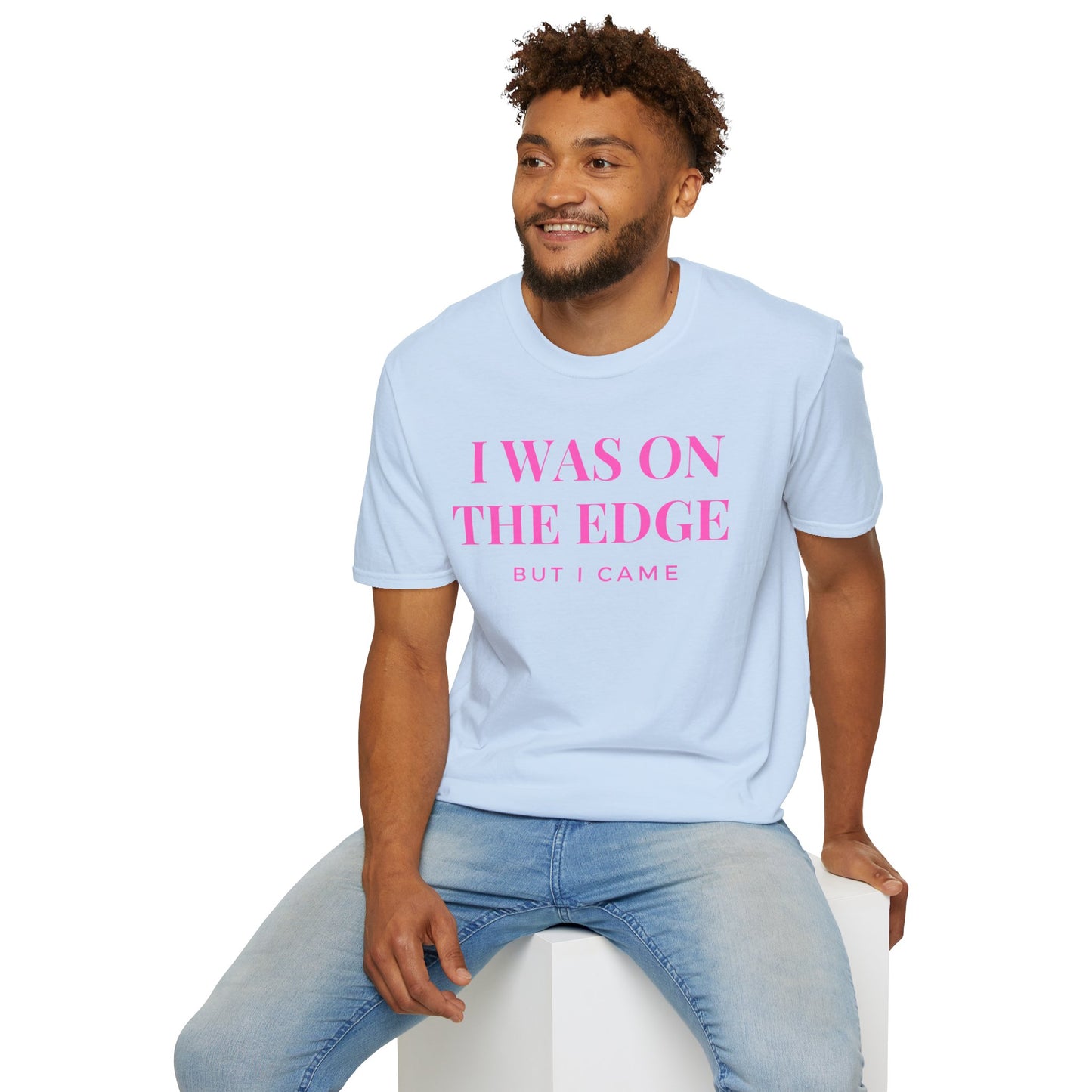 On The Edge - Pink Text