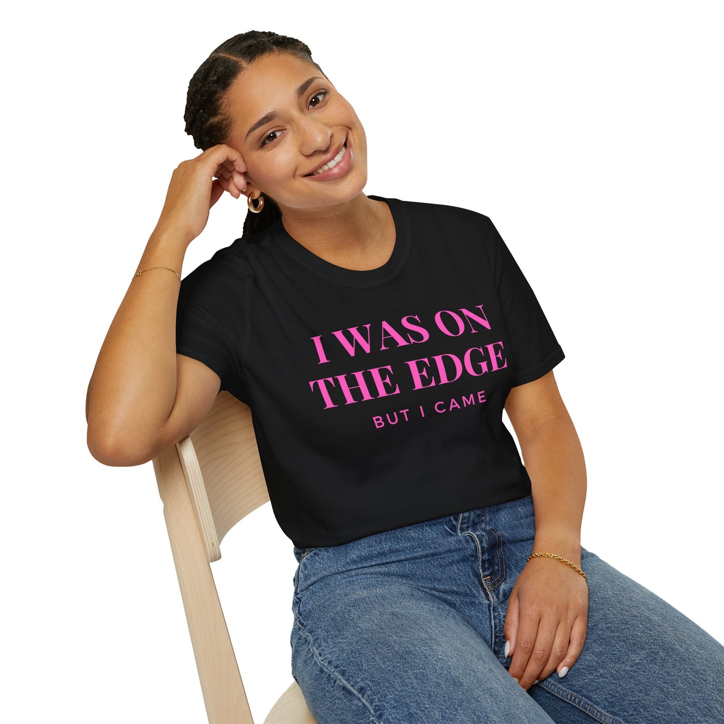 On The Edge - Pink Text