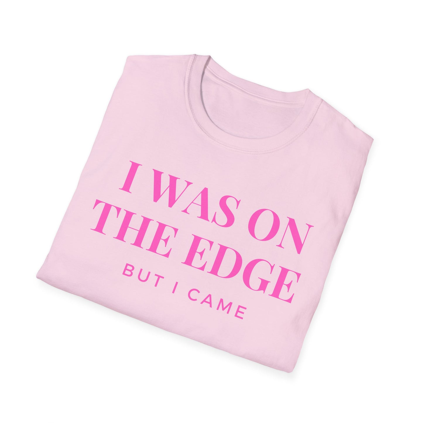 On The Edge - Pink Text