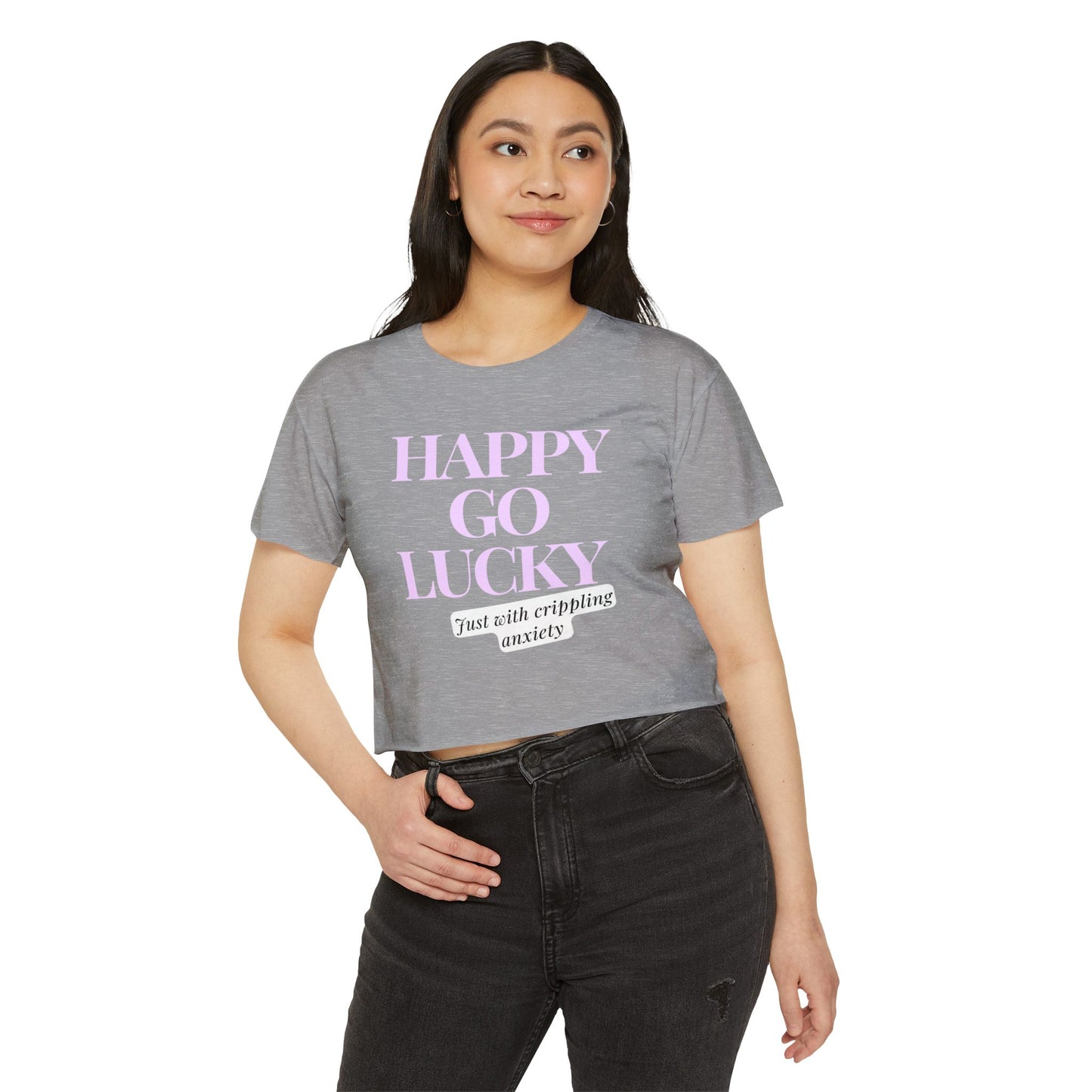 Happy Go Lucky Women's Festival Crop Top